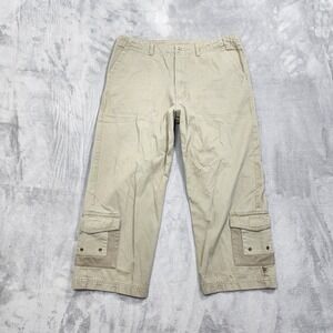 Alpine Design Pants Womens 10 Beige Cargo Crop Capri Casual Outdoors Goprcore